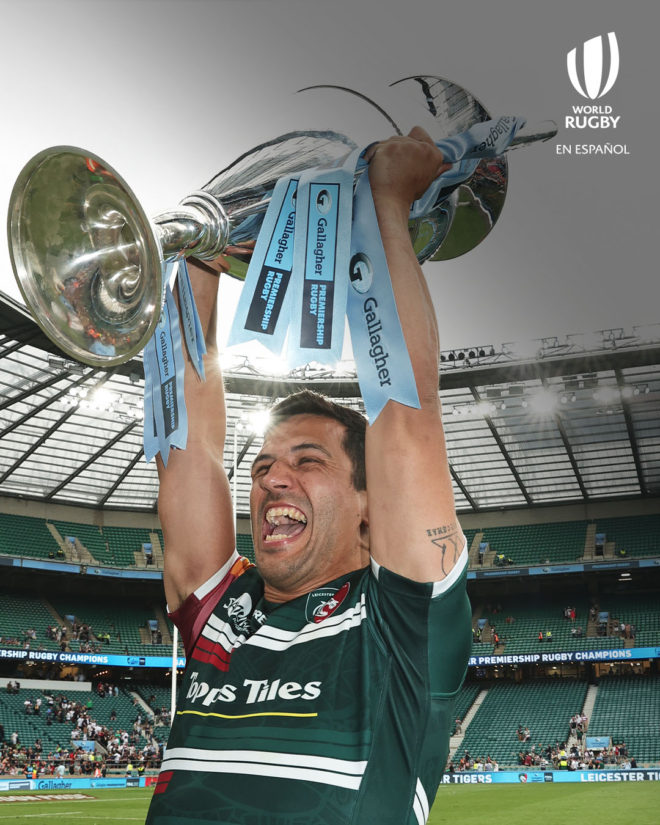 16.04.2023 Leicester, England. Rugby Union. Tigers captain Juli‡n Montoya  in action during the Gallagher Premiership match played between Leicester  Tigers and Exeter Chiefs at the Mattioli Woods Welford Road Stadium,  Leicester. ©